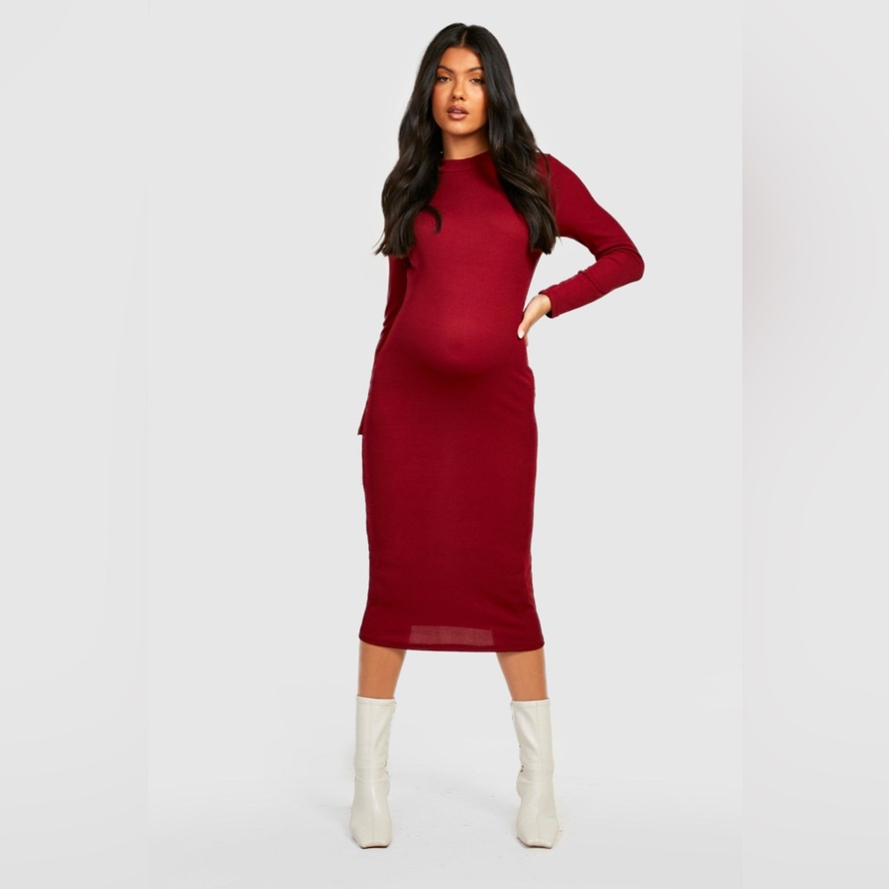 Boohoo Maternity fitted dress